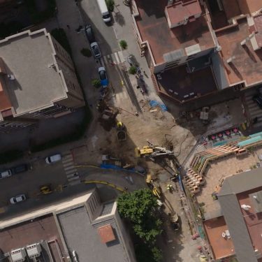 Mejora del sistema de drenaje del Paralelo Ronda de Sant Pau Vila i Vilà, en el Distrito de Sants Montjuïc. - Ubicación: el paralelo
