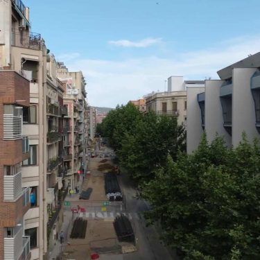 Mejora del sistema de drenaje del Paralelo Ronda de Sant Pau Vila i Vilà, en el Distrito de Sants Montjuïc. - Ubicación: el paralelo