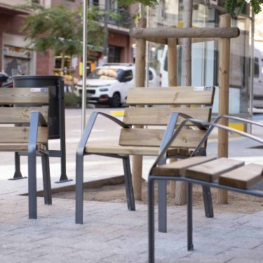 Reurbanización de la Calle Pi i Margall, distrito de Gràcia-Barcelona. Lote 1: Ámbito 1 de la calle Escorial – Calle Pau Alsina e incrementando los espacios verdes. - Ubicación: Barcelona
